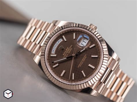 rolex day date 40 chocolate diamond dial wallpaper